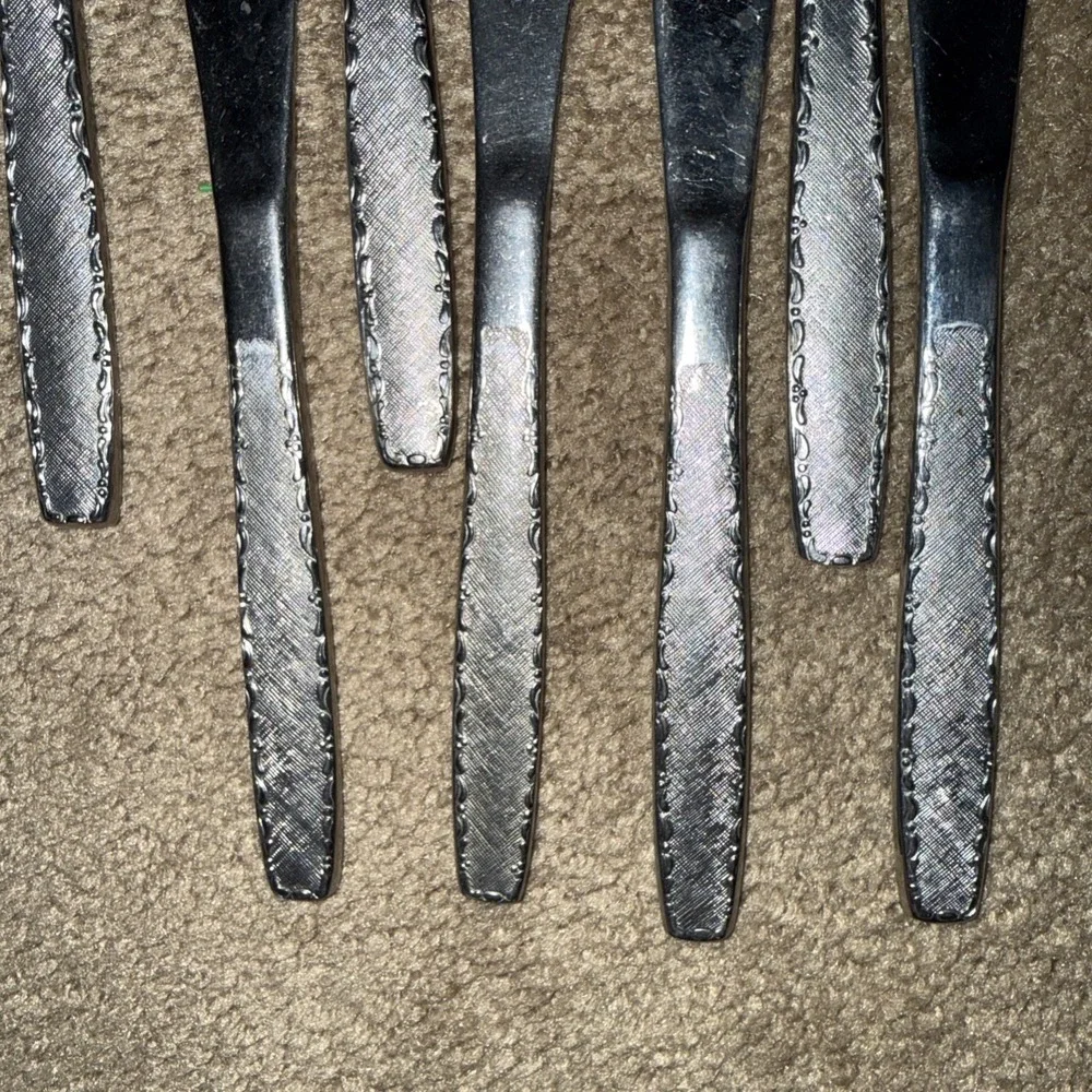 Vintage DON Stainless Bali Dinner Knives 7